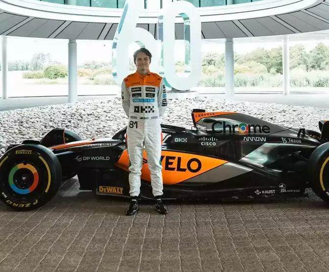 NEW MCLAREN SILVERSTONE OSCAR PIASTRI 2023 F1 TEAM RACE SUIT - Dash Racegear Store