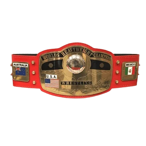 NWA New Red Championship Inspired Title Belt - 1 | Dash Racegear