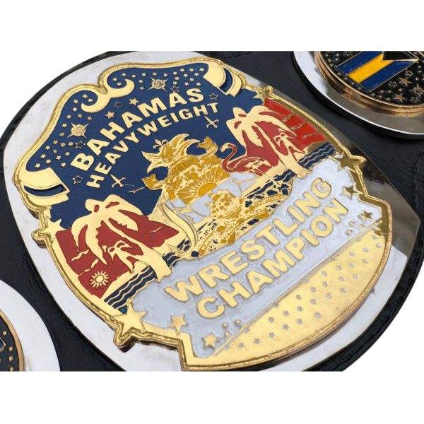 NWA Bahamas Bahamian Heavyweight Wrestling Championship Belt - 2 | Dash Racegear