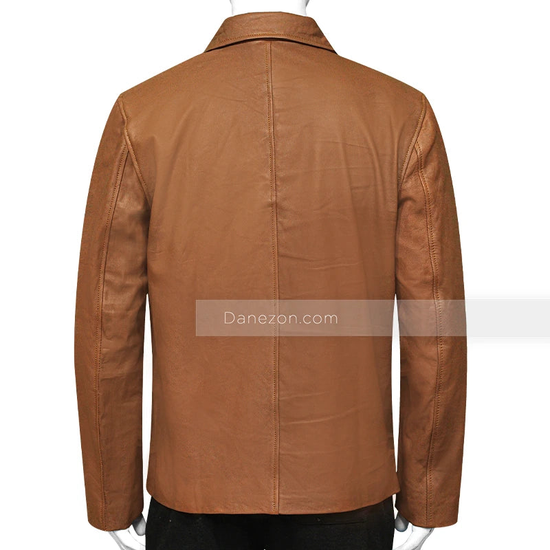 The Harder They Fall Nat Love Leather Jacket Leather Jacket unisex detail view 2 | Dash Racegear — Jonathan Majors The Harder They Fall Jacket