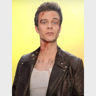Novocaine 2025 Jack Quaid Black Leather Jacket Leather Jacket unisex front product view | Dash Racegear — Classic Black Leather Jacket from Novocaine 2025 – Jack Quaid Inspired