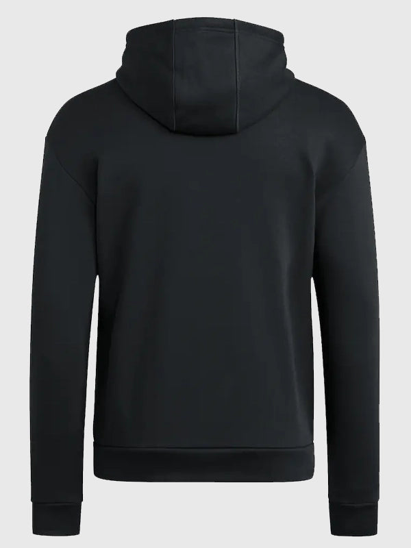 Indiana Hoosiers 2025 National Champions Never Doubt Us Hoodie Hoodie unisex detail view 3 | Dash Racegear — Indiana Hoosiers CFP 2025 Champions hoodie, black adidas pullover made for fans celebrating a historic season.