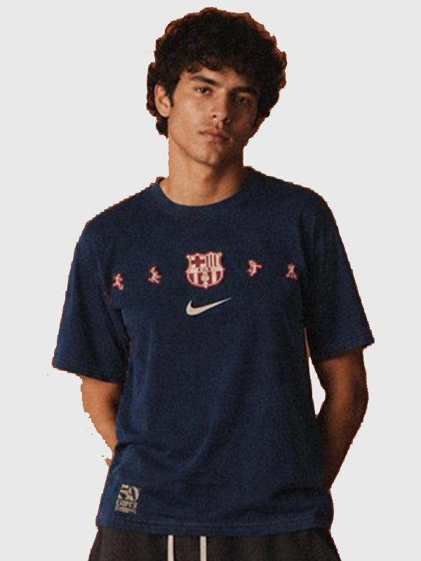 Barcelona FC 50 European Cups T-Shirt Shirt unisex detail view 4 | Dash Racegear — 50 Copes D’Europa FC Barcelona Navy T-Shirt for Unisex featuring club legacy, soft fabric, and a relaxed everyday fit