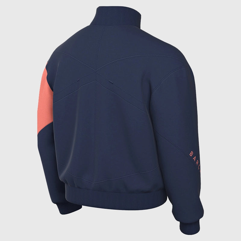 FC Barcelona 25/26 Anthem Third Jacket Jacket unisex detail view 2 | Dash Racegear — FC Barcelona 2025/26 navy fleece jacket with team crest.
