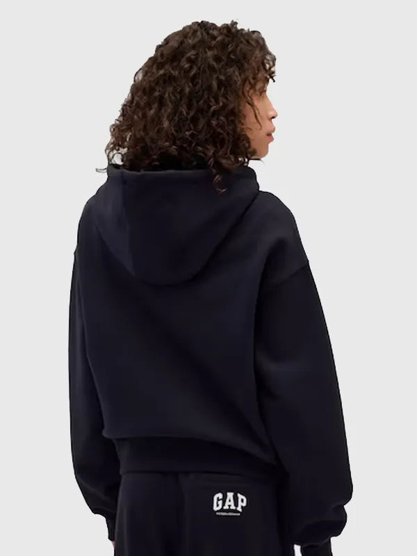 Gap x Victoria Beckham Hoodie Hoodie unisex detail view 4 | Dash Racegear — Victoria Beckham x Gap 2026 navy hoodie, relaxed fit French terry for modern street fashion wear.