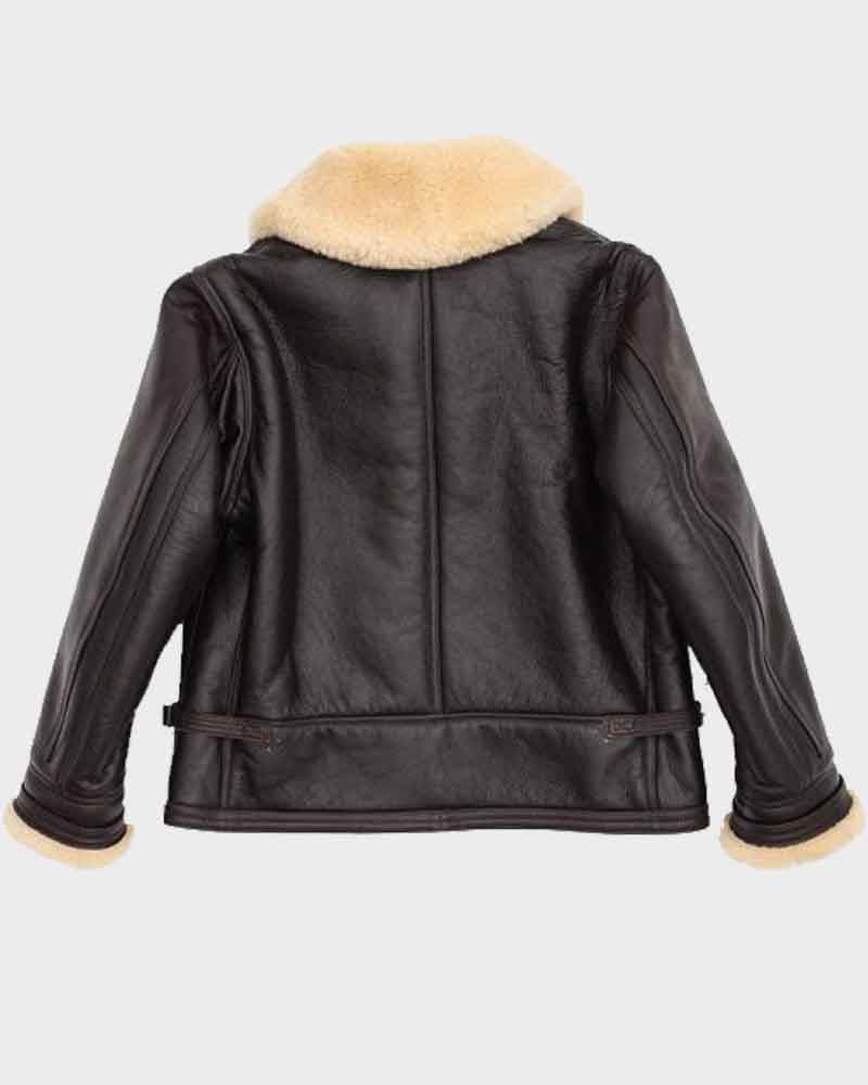 Navy M-445A Flight Leather Jacket Leather Jacket unisex detail view 2 | Dash Racegear — Navy M-445A Flight Leather Jacket