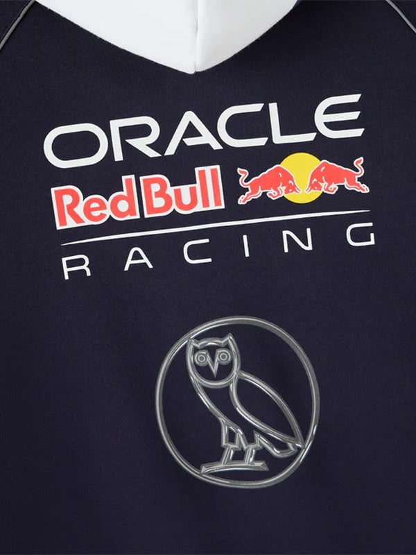 OVO x Oracle Red Bull Racing 2026 Hoodie Hoodie unisex detail view 4 | Dash Racegear — OVO Red Bull Racing pit crew hoodie with soft feel and motorsport-inspired casual fashion appeal.