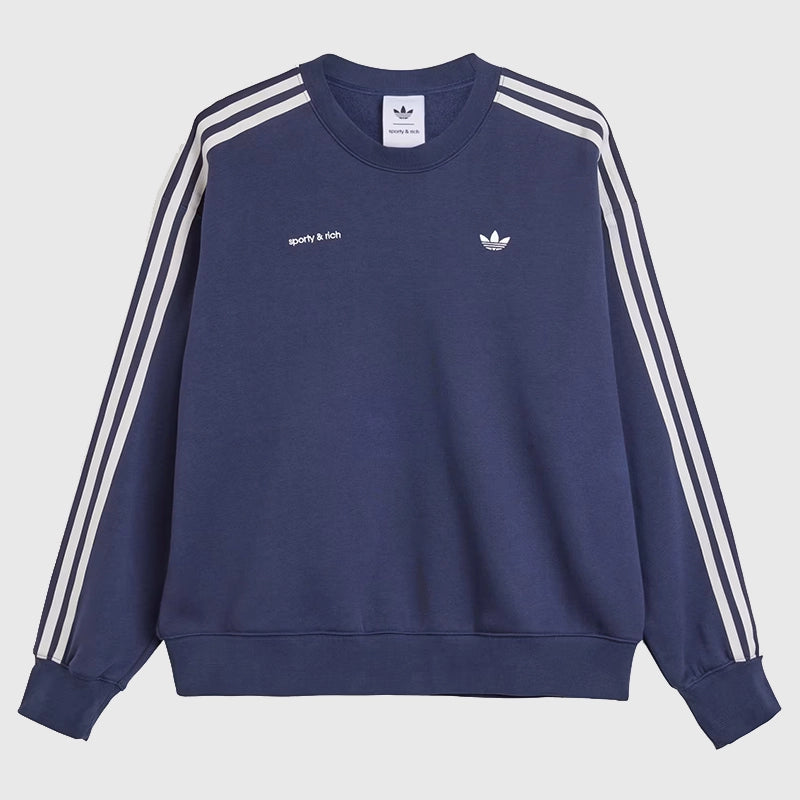 Adidas x Sporty & Rich Sweatshirt Sweatshirt unisex detail view 5 | Dash Racegear — Adidas Collab Sweatshirt – Sporty & Rich Edition