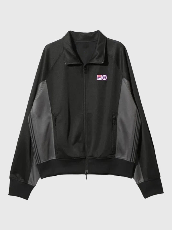NEEDLES x FILA Track Jacket Jacket unisex detail view 2 | Dash Racegear — Needles x Fila 2026 zip-up fleece track jacket crafted for cozy comfort and versatile casual fashion.