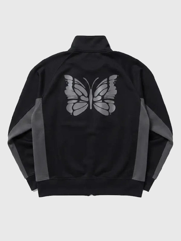 NEEDLES x FILA Track Jacket Jacket unisex detail view 3 | Dash Racegear — 2026 Needles x Fila track jacket showcasing premium fleece comfort with sleek athletic-inspired styling.