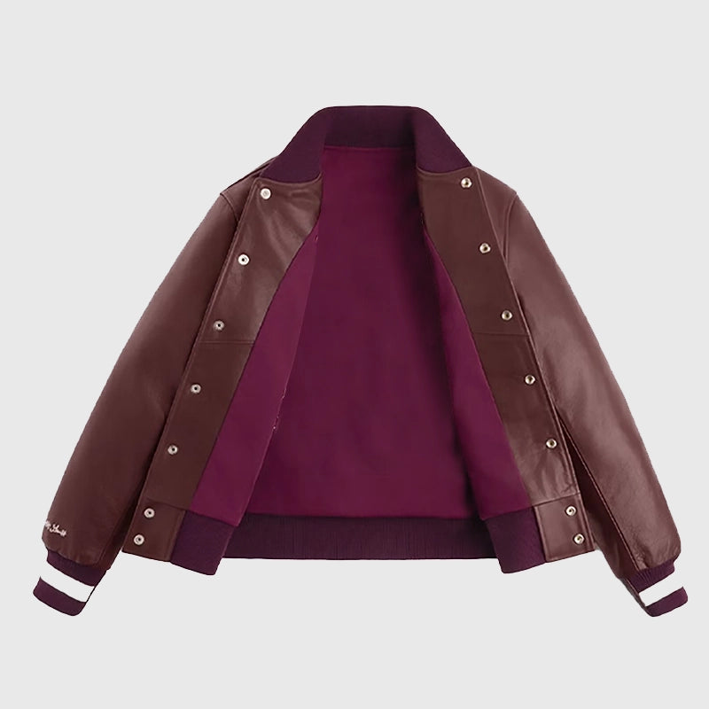 2025 US Open Coco Gauff New Balance Leather Jacket Leather Jacket unisex detail view 5 | Dash Racegear — Trendsetting Coco Gauff US Open 2025 New Balance leather style