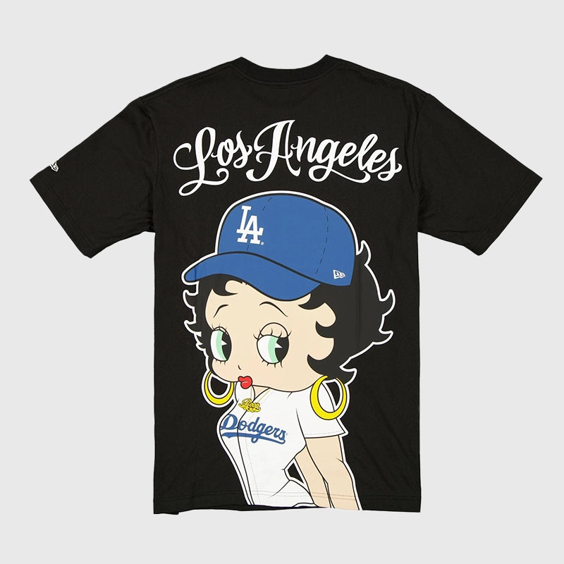 New Era x Bella Dona x Betty Boop Dodgers T-Shirt Shirt unisex detail view 2 | Dash Racegear — New Era Dodgers shirt with Bella Dona streetwear and Betty Boop design
