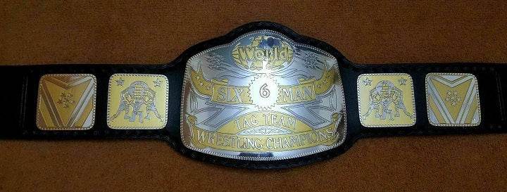 World 6 Six Man Tag Team Wrestling Championship Inspired Title Belt - 3 | Dash Racegear