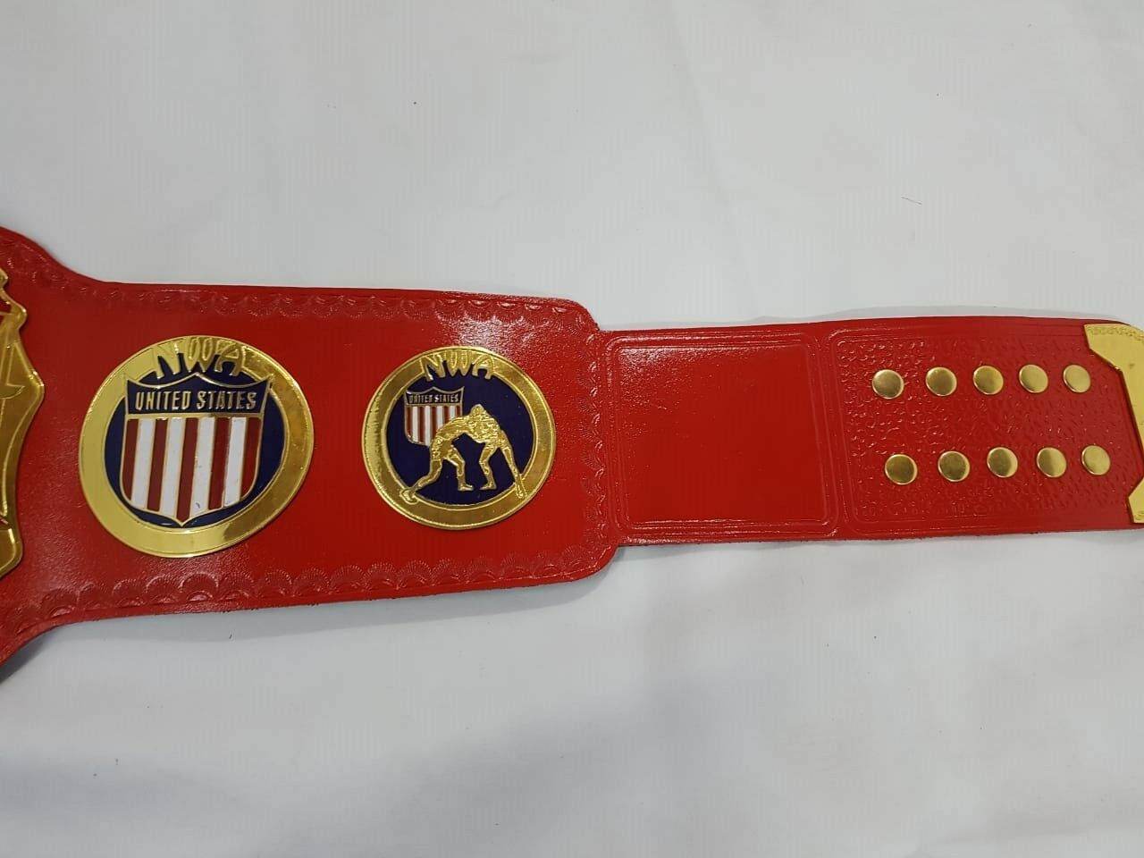 New NWA United States Heavyweight Championship Leather Title Belt - 3 | Dash Racegear