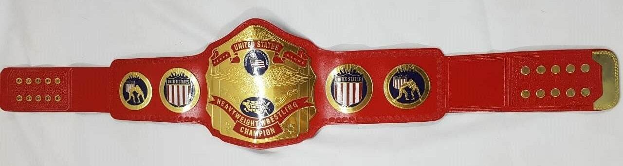 New NWA United States Heavyweight Championship Leather Title Belt - 4 | Dash Racegear