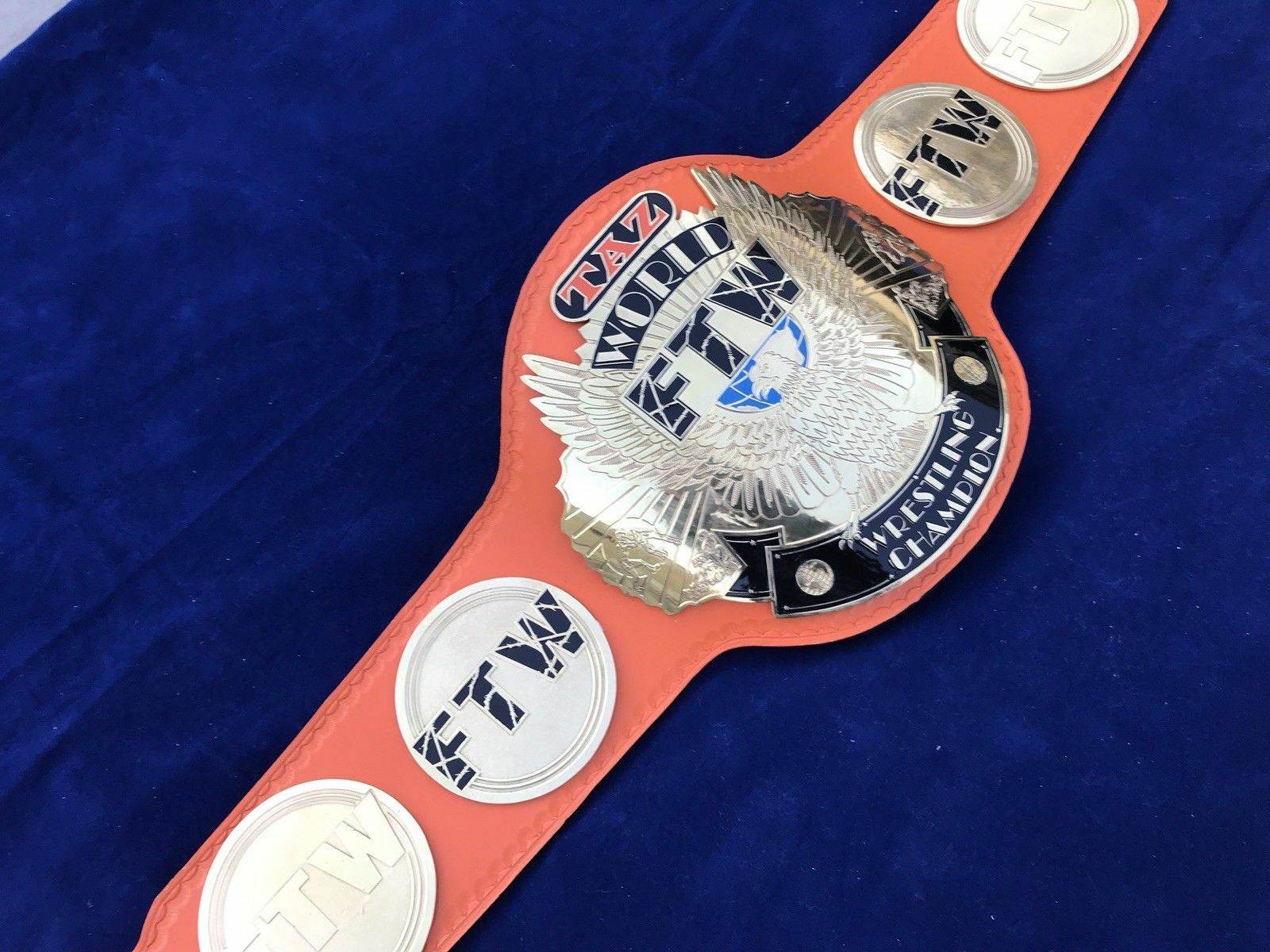 New TAZ FTW Heavyweight Championship Wrestling Leather Belt - 6 | Dash Racegear