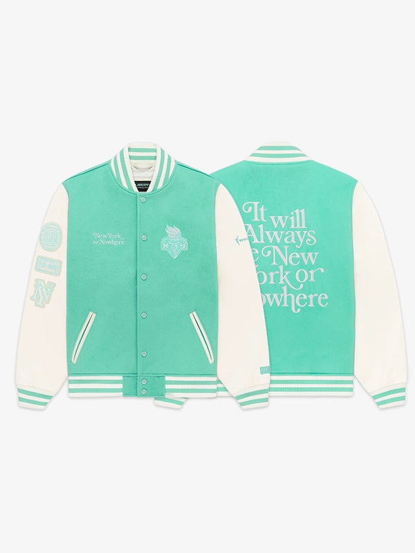 Liberty Motto Varsity Jacket Varsity Jacket unisex detail view 4 | Dash Racegear — Liberty Motto Varsity Jacket with a bold look, comfortable feel, and timeless varsity details for modern casual wear.