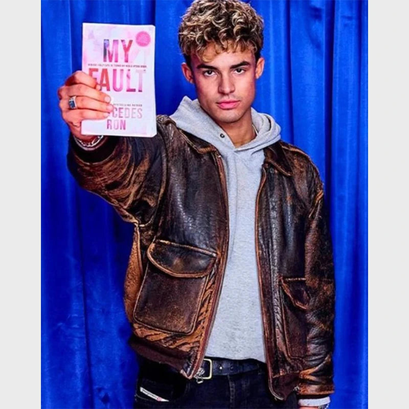 My Fault London 2025 Matthew Broome Jacket Jacket unisex front product view | Dash Racegear — My Fault London 2025 Movie Jacket – Matthew Broome’s Fashion Statement