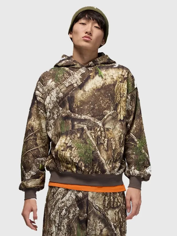 Nike Camo Hoodie Hoodie unisex front product view | Dash Racegear — Nike camo hoodie unisex fleece, relaxed pullover style for everyday street fashion wear.