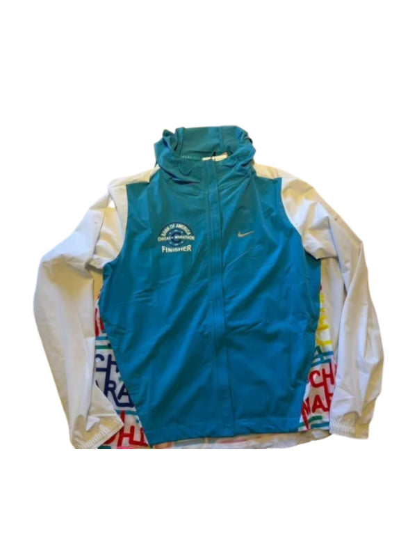 Nike Chicago Marathon Finisher Jacket 2025 Jacket unisex front product view | Dash Racegear — Exclusive Nike 2025 finisher jacket honoring Chicago marathon runners