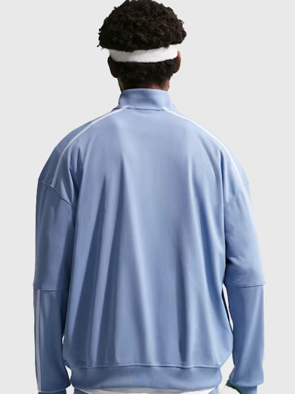 Nike Court Heritage Tennis Jacket Jacket unisex detail view 2 | Dash Racegear — Classic Nike Court Heritage zipper jacket blending sporty elegance with modern casual comfort.