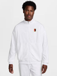Nike Court Heritage Tennis Jacket Jacket unisex detail view 5 | Dash Racegear — Unisex zip-up tennis jacket from Nike Court Heritage with a refined fit and everyday versatility.