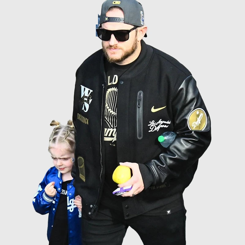 Nike Dodgers World Series Letterman Jacket Jacket unisex detail view 10 | Dash Racegear — Stylish Dodgers Nike World Series Letterman Jacket for 2025 celebrations