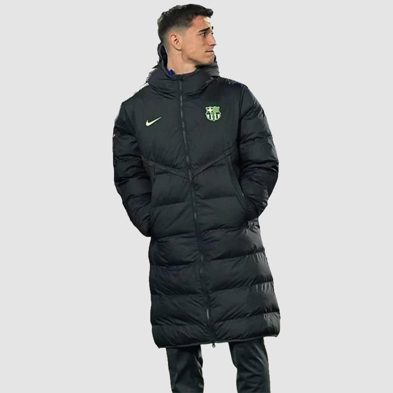 Nike FC Barcelona Puffer Coat Coat unisex detail view 5 | Dash Racegear — FC Barcelona Puffer Coat by Nike – Winter Jacket