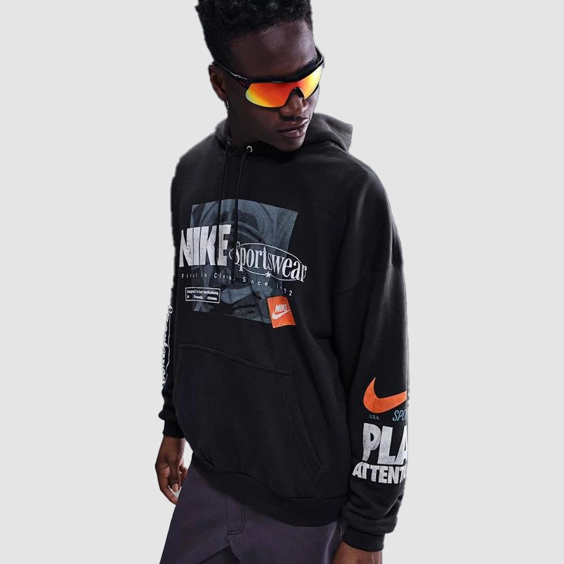 Nike Club Men’s Oversized French Terry Pullover Hoodie Hoodie unisex detail view 8 | Dash Racegear — Cozy oversized hoodie for men by Nike Club