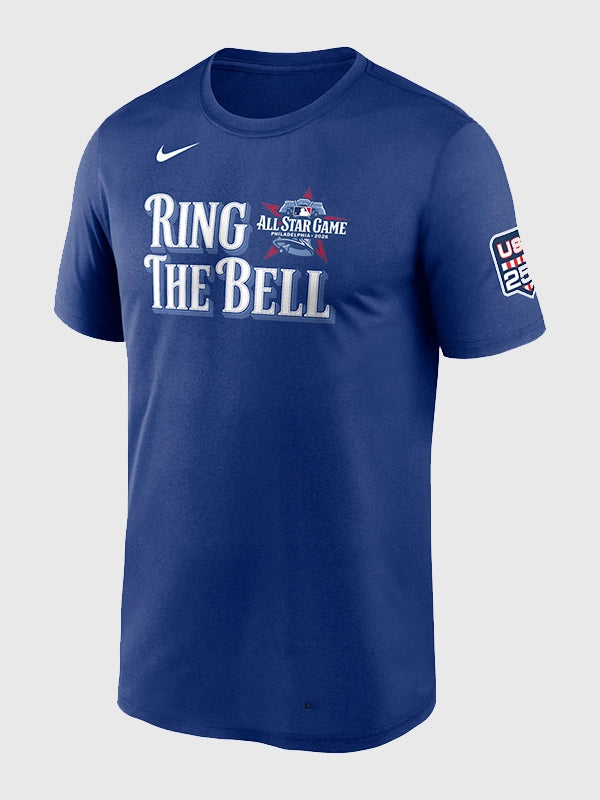 Kevin McGonigle American League 2026 All-Star Game T-Shirt Shirt unisex front product view | Dash Racegear — 2026 American League Kevin McGonigle All Star Nike Game Unisex Blue T Shirt celebrating baseball greatness