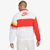LFC Nike Mens White Heritage Jacket Jacket unisex detail view 8 | Dash Racegear — Liverpool FC men’s heritage jacket in white by Nike