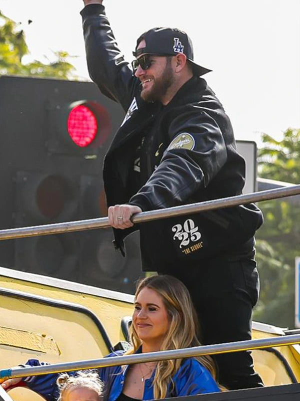 Dave Roberts Dodgers World Series Championship Parade Jacket Jacket unisex detail view 8 | Dash Racegear — Nike Dodgers 2025 World Series Champion Letterman Jacket for collectors