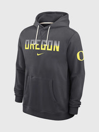 Oregon Ducks 2026 Nike Sideline Hoodie Hoodie unisex detail view 2 | Dash Racegear — Oregon Ducks Nike Sideline College Standard Issue Dri-FIT pullover hoodie crafted for breathable comfort and versatile casual fashion.