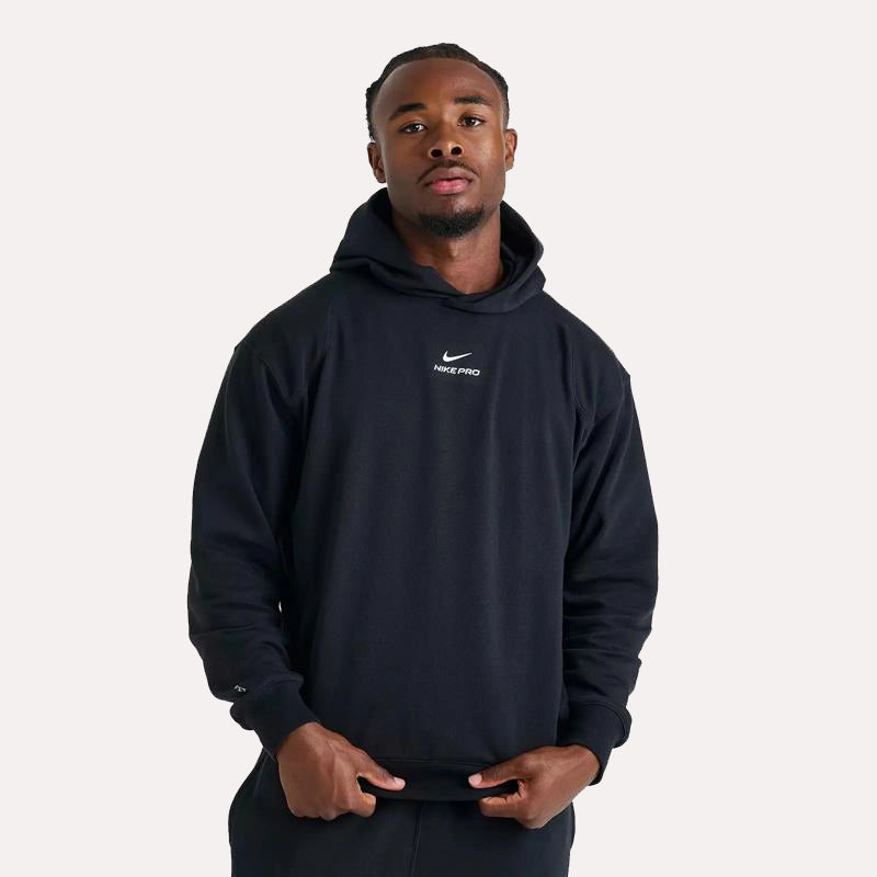 Nike PRO Dri-FIT Mid Layer Training Hoodie Hoodie unisex front product view | Dash Racegear — Dri-FIT Hoodie – Nike PRO Mid Layer for Workouts