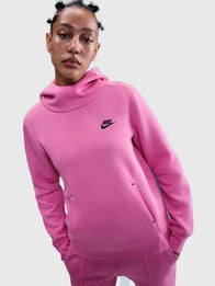 Pink Nike Hoodie Hoodie unisex detail view 4 | Dash Racegear — Nike fleece pullover hoodie in pink, unisex fit combining comfort, soft fabric, and sporty street style.