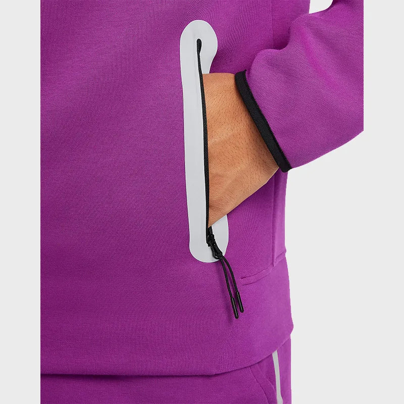 Nike Tech Windrunner Pink Reflective Jacket Jacket unisex detail view 4 | Dash Racegear — Nike Tech Windrunner Reflective Pink Jacket for Running and Sports