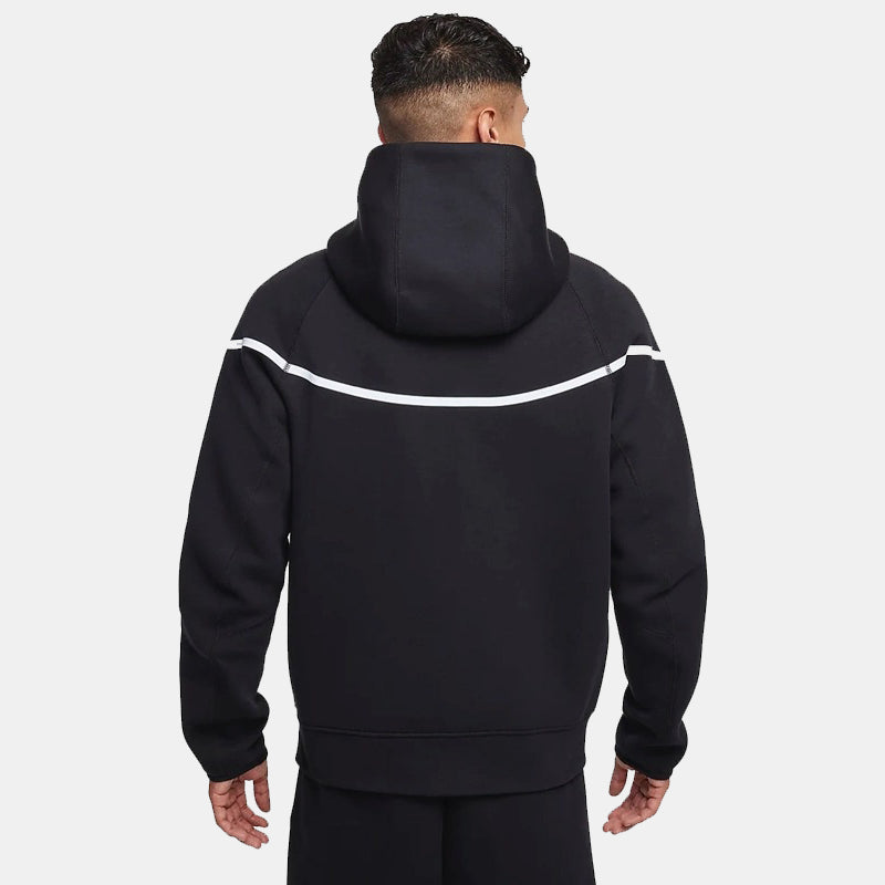 Nike Tech Windrunner Reflective Jacket Jacket unisex detail view 3 | Dash Racegear — Back view of the Nike Tech Windrunner jacket, showcasing the reflective elements and stylish fit.