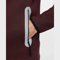 Nike Tech Windrunner Burgundy Reflective Jacket Jacket unisex detail view 4 | Dash Racegear — Nike Tech Windrunner Burgundy and Blue Jacket with Reflective Design for Visibility