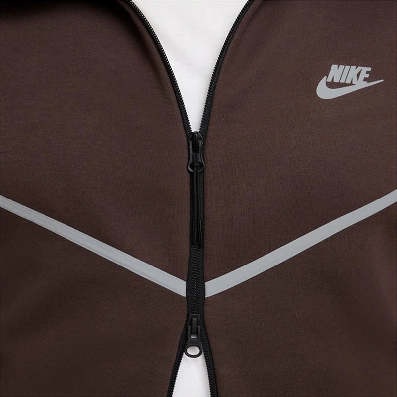 Nike Tech Brown Windrunner Reflective Jacket Jacket unisex detail view 4 | Dash Racegear — Bold Moves – Nike Brown Tech Windrunner