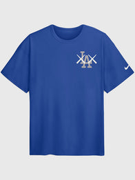 LA Dodgers Nike x KAWS Royal Elevated Max90 T-Shirt Shirt unisex detail view 2 | Dash Racegear — Nike x KAWS Los Angeles Dodgers 2026 Royal Blue Elevated Max90 Unisex T-Shirt featuring premium comfort and bold streetwear-inspired everyday style.