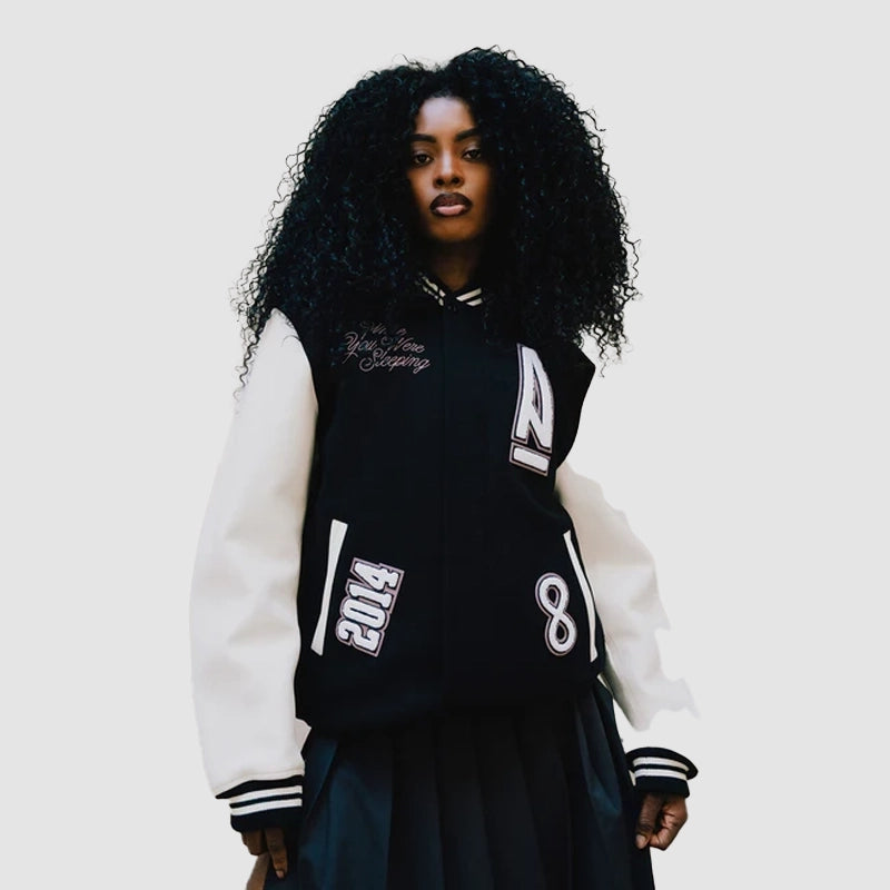 Ma Maniére x NIKE Destroyer Varsity Jacket Varsity Jacket unisex detail view 4 | Dash Racegear — Nike Destroyer jacket – A Ma Maniére collab in classic varsity style