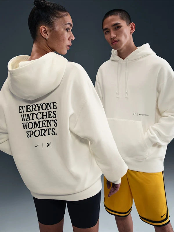 TOGETHXR x Nike Everyone Watches Women’s Sports Hoodie Hoodie unisex front product view | Dash Racegear — Nike Everyone Watches Women's Sports Nike by TOGETHXR Pullover Hoodie