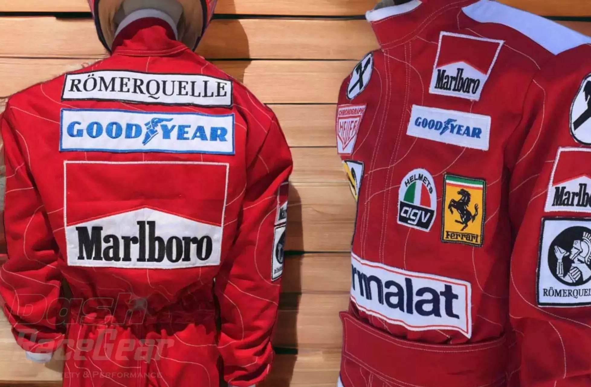 Niki Lauda 1976 Ferrari F1 Embroidered Racing suit - Dash Racegear Store