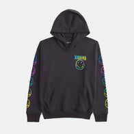 Nirvana Graphic Popover Hoodie Hoodie unisex front product view | Dash Racegear — Nirvana Popover Hoodie – Vintage Band Graphic for Fans