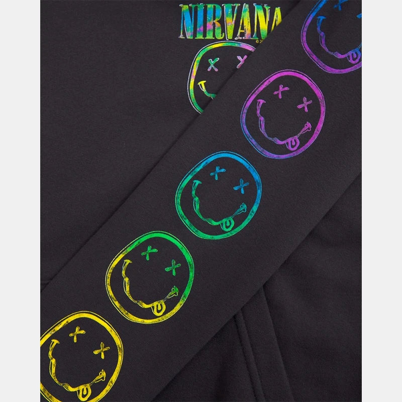 Nirvana Graphic Popover Hoodie Hoodie unisex detail view 2 | Dash Racegear — Graphic Popover Hoodie – Nirvana-Inspired Music Apparel