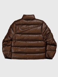 Nocta x Nike Sunset Brown Puffer Jacket Puffer Jacket unisex detail view 2 | Dash Racegear — Nocta x Nike Brown Puffer Jacket Modern Street Style