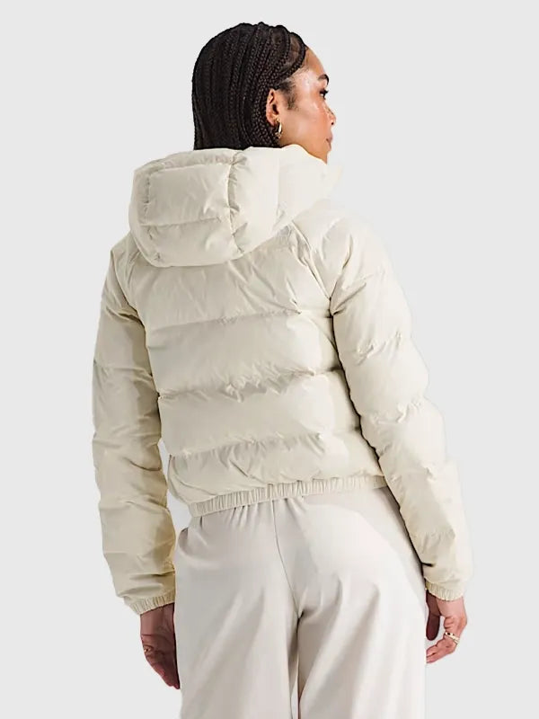 The North Face Women’s Hydrenalite Down Hoodie Hoodie unisex detail view 6 | Dash Racegear — The North Face Hydrenalite Down Puffer Hoodie Jacket for women, water-resistant and warm, made for winter layering.