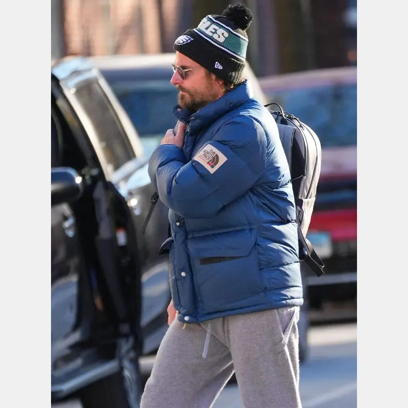 Bradley Cooper North Face Gucci Jacket Jacket unisex front product view | Dash Racegear — North Face x Gucci Jacket - Bradley Cooper's Luxury Fashion Choice