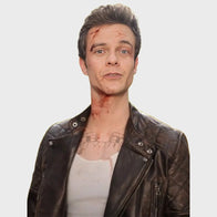 Novocaine 2025 Jack Quaid Black Leather Jacket Leather Jacket unisex detail view 2 | Dash Racegear — Novocaine 2025 Black Leather Jacket – Jack Quaid Movie Fashion