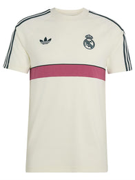 Adidas Real Madrid OG T-Shirt Shirt unisex detail view 3 | Dash Racegear — Real Madrid Adidas OG cream T-shirt blending premium craftsmanship with modern football-inspired everyday wearability.